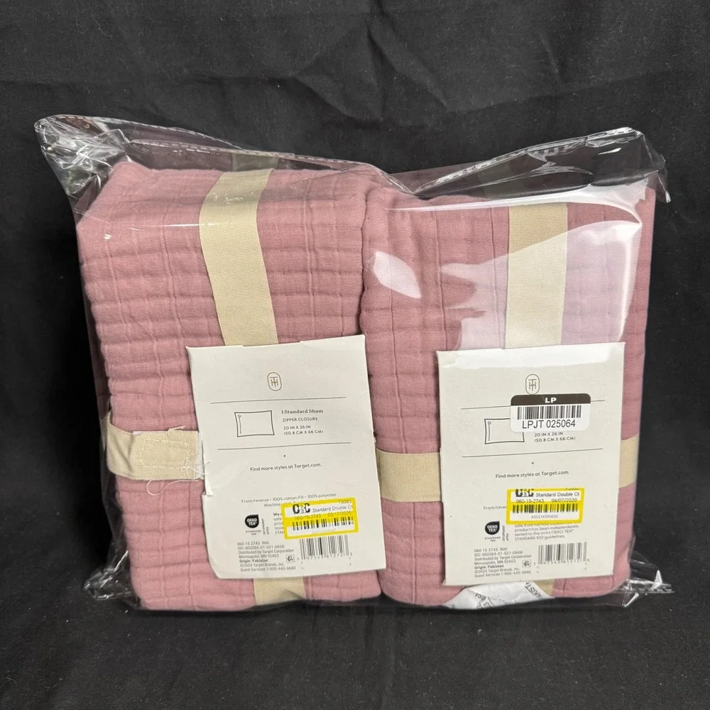 Double Cloth Quilt Sham Mauve - Threshold™: